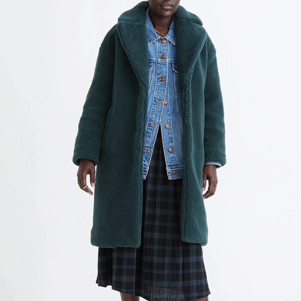Madewell (Re)sourced Sherpa Teddy Coat